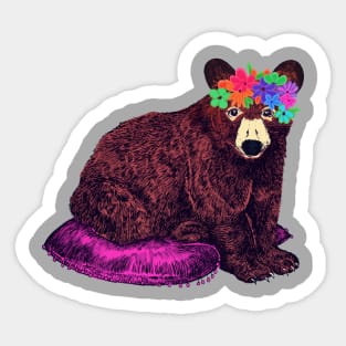 Summer Bear Sticker